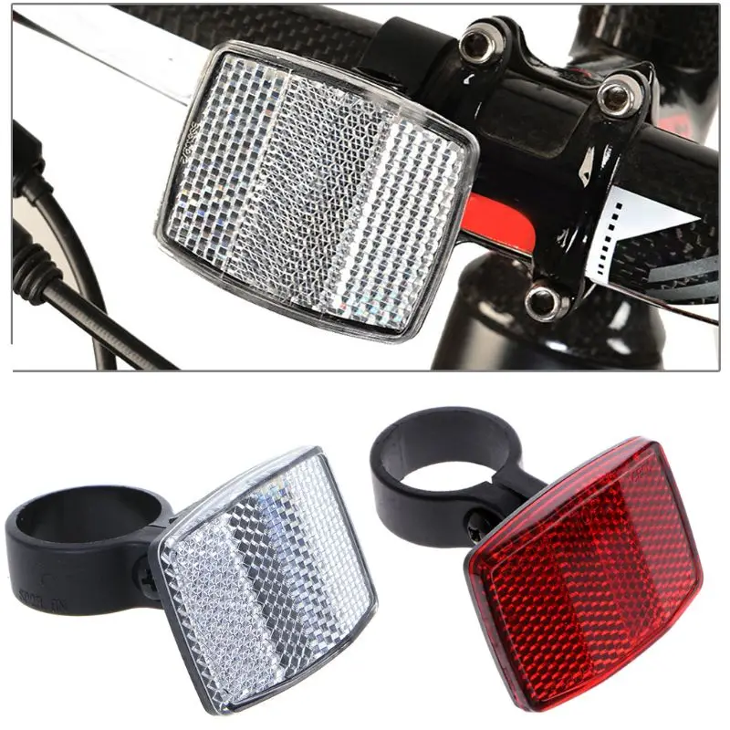 

Bicycle Bike Handlebar Reflector Reflective Front Rear Warning Light Safety Lens