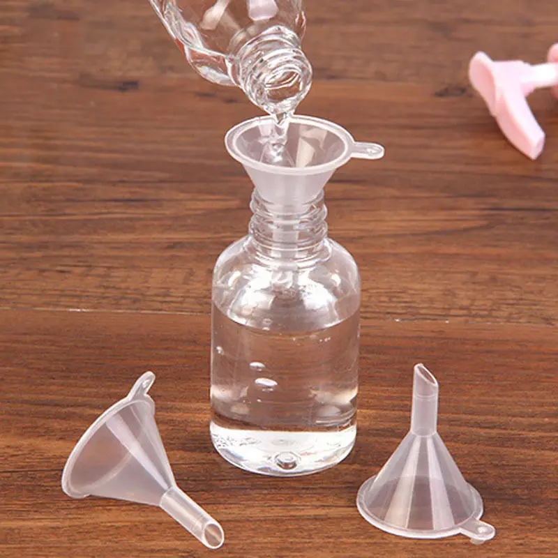 

10 Pcs Small Size Plastic Funnel For Perfume Narrow Fine Tip Mini Liquid Oil Funnels Multifonctionnel Cooking Tools Practical
