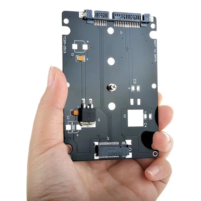 Лидер продаж адаптер-преобразователь NGFF (SATA) SSD 2 5 дюйма чехол B + M разъем ключа м SATA