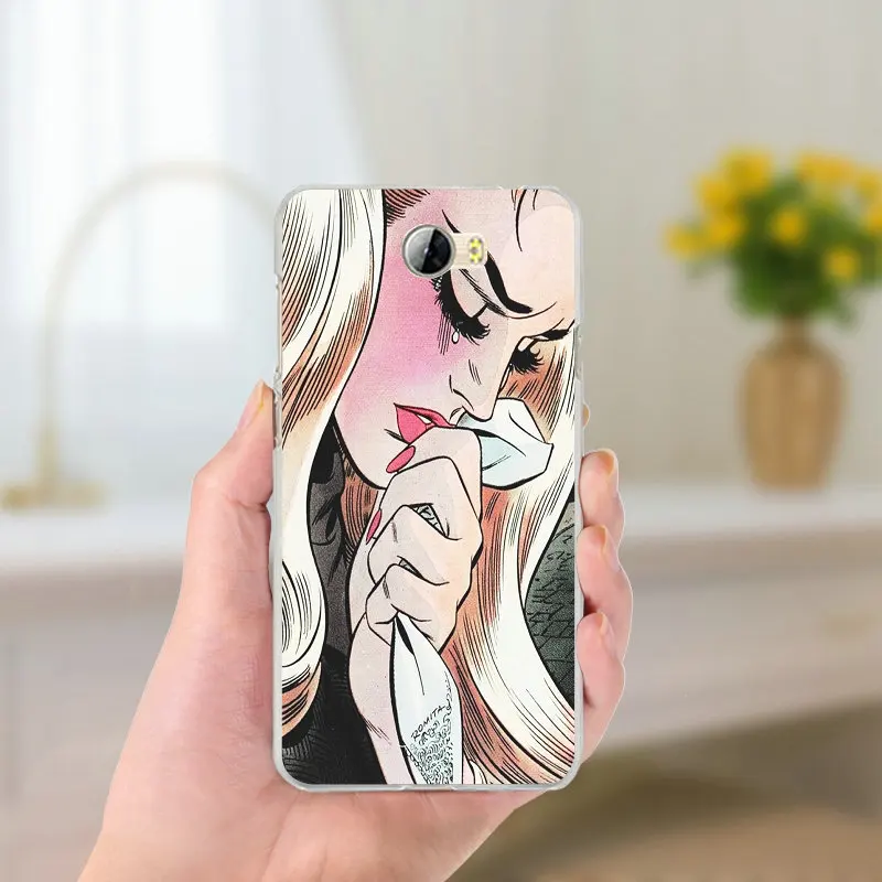 Soft TPU Phone Cases for Huawei P8 P9 P10 P20 Mate 10 Pro Y5 Y6 Y3 II Y7 Honor 6X 9 Lite Shell Cry Control Halsey Pop Art | Мобильные