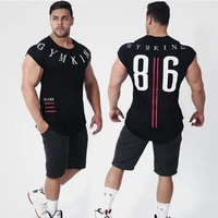 mens short sleeve t shirt 2018 summer new casual fashion trend slim cotton t shirt male jogger gyms fitness printed tees tops