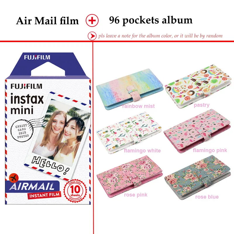 Fujifilm Instax Mini Film Airmail 10 листов для FUJI Instant Photo Camera 9 8 7s 70 90 25 смартфон принтер SP 2