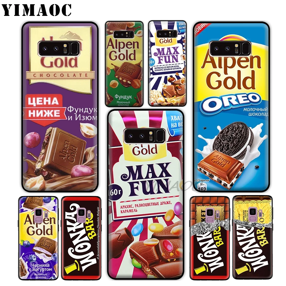 Yimaoc Alpen с изображением шоколада wonka Бар Мягкий силиконовый чехол для samsung Galaxy A9 A8 A6