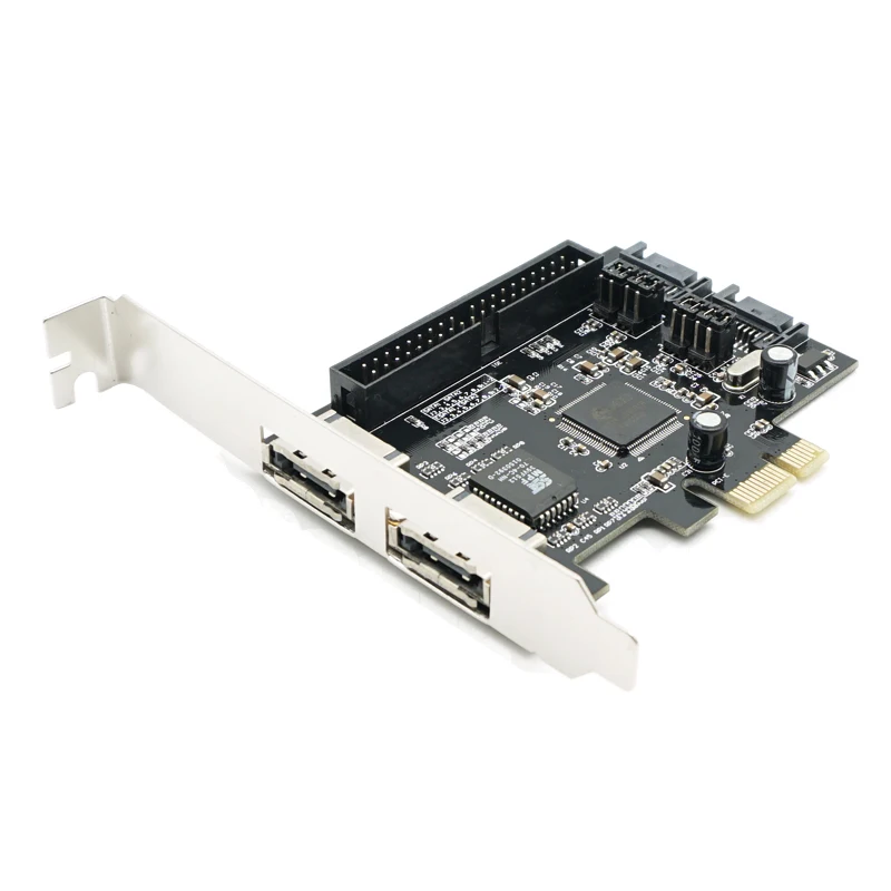 10 шт./лот карта RAID контроллера PCI Express 1 порт IDE + 2 порта sata esata для ПК/настольного