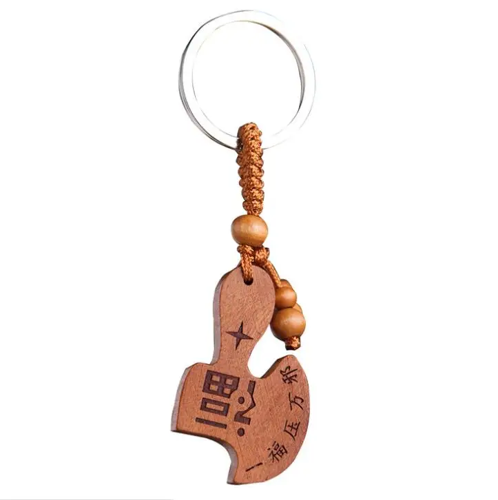 Китайский персиковый резной топор благословение брелок для денег | Дом и сад