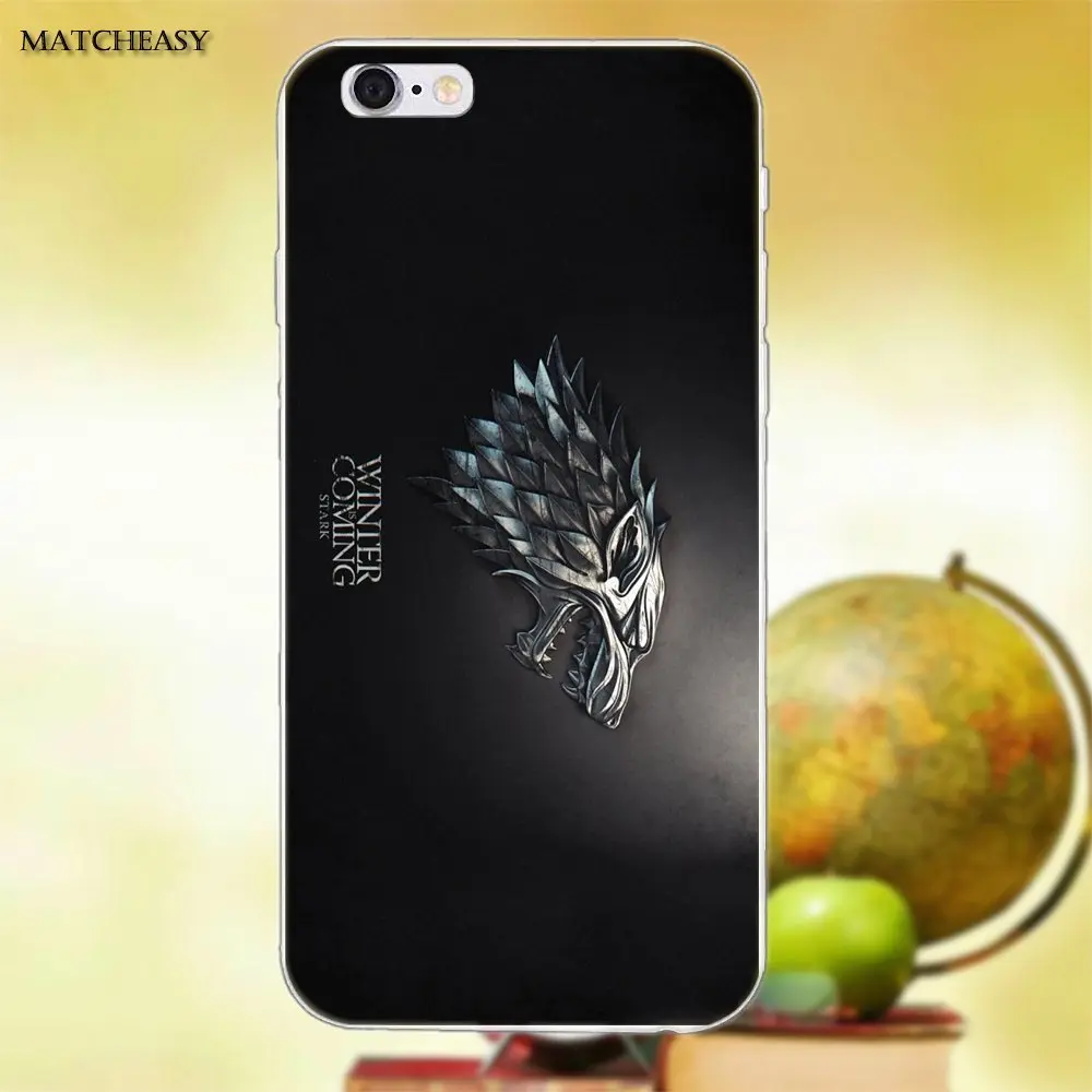 Игра трона зима подходит для Apple iPhone X XS Max XR 4 4S 5 5C SE 6 6S 7 8 Plus TPU