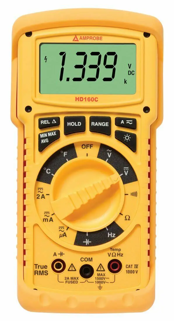Сверхмощный мультиметр Amprobe HD160C IP67 True rms с температурой|Мультиметры| |