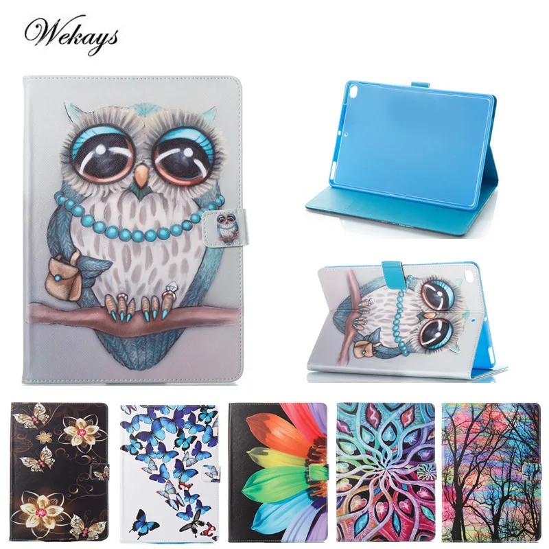 

Wekays For Coque Apple IPad Air 2 Cute Cartoon Owl Leather Flip Funda Case For IPad Air2 IPad 6 Tablet Cover For IPad Air 2 Case