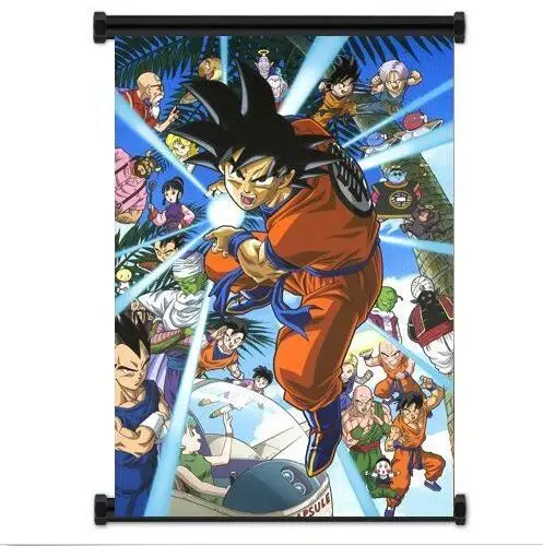 Аниме постер домашнее украшение Драконий жемчуг Z ткань прокрутка стены плакат