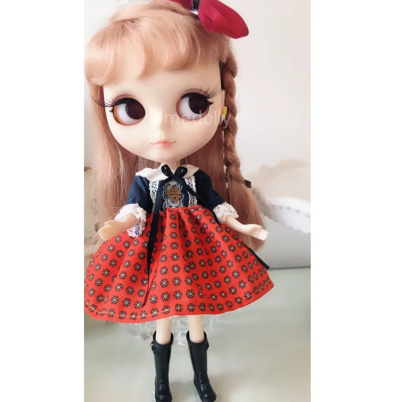 1 шт. классическое платье ручной работы для Blyth, Licca, 1/8 1/6 BJD, Pullip аксессуары для кукол