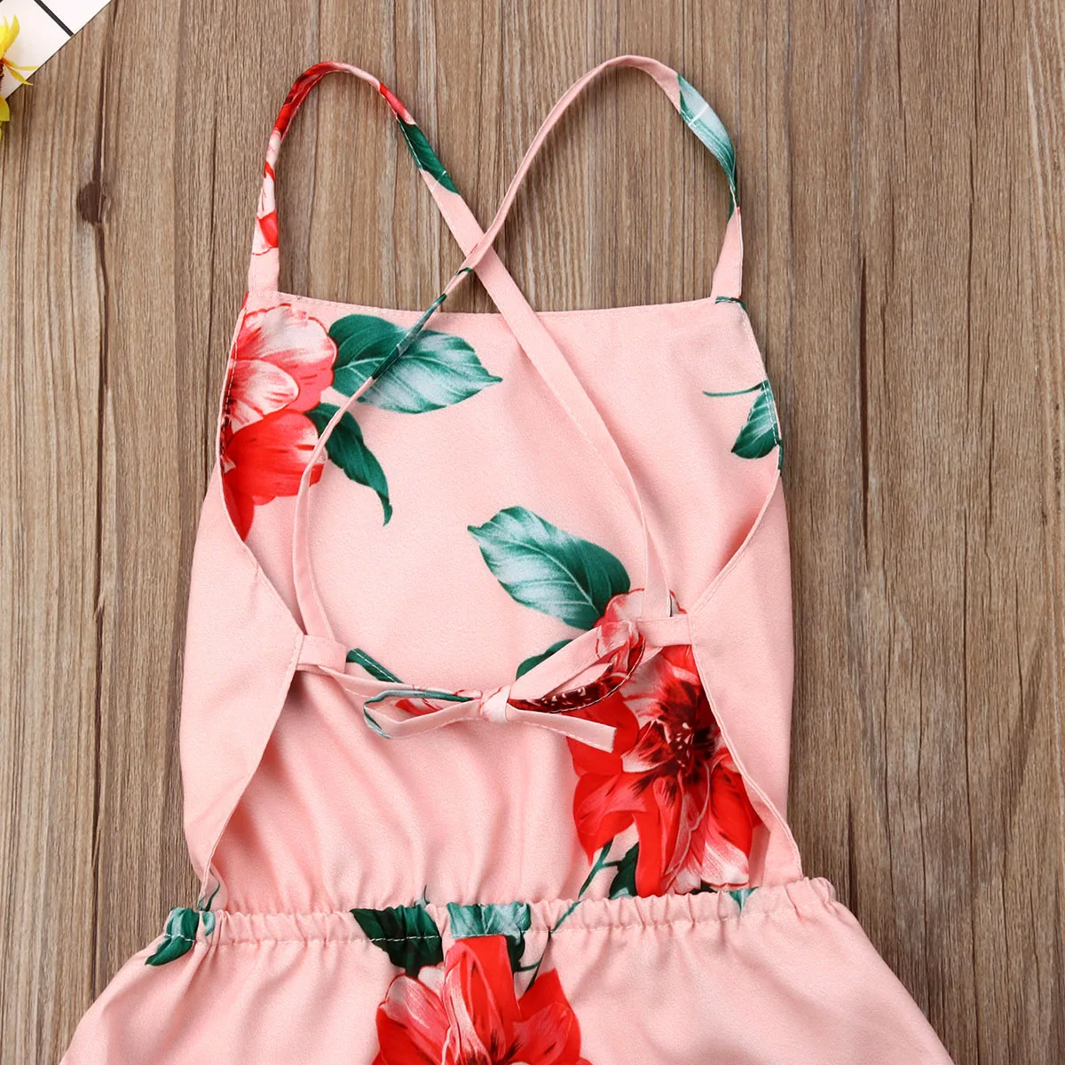 Летнее платье с цветочным принтом для маленьких девочек вечерние платья