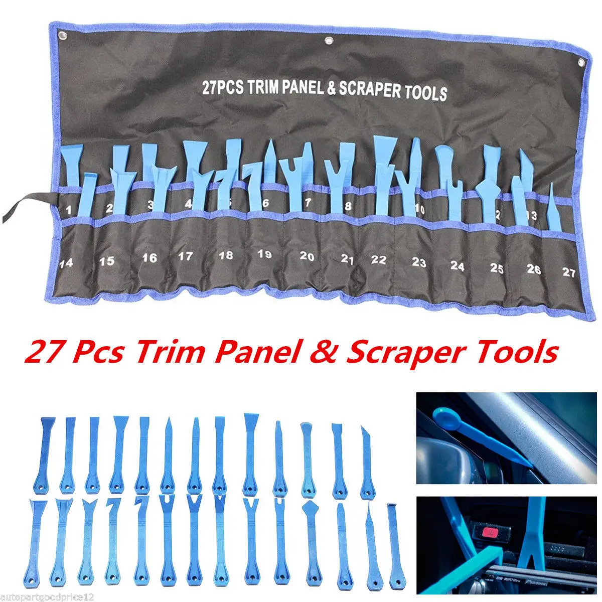 

Professional Car Dash Panel Audio GPS Molding Removal Install Scraper Tool Nylon