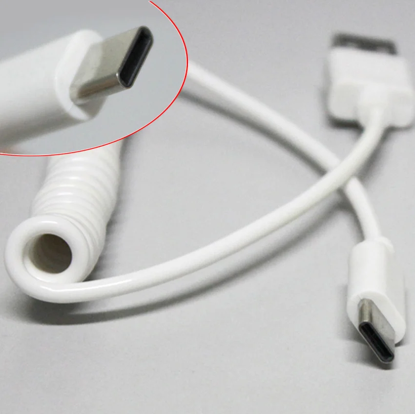 Зарядный пружинный кабель для передачи данных Type C DJI Phantom 4/3 Pro & Adv Inspire 1 2|line|line cable |