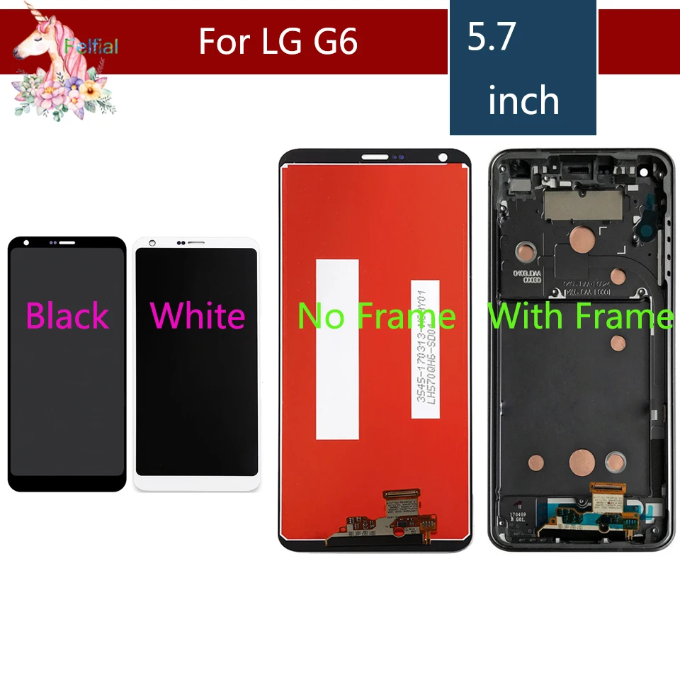 

LCD For LG G6 Display Touch Screen Digitizer For LG G6 LCD Display LCD Touch Screen Assembly H870 H870DS H871 H872 LS993 VS998
