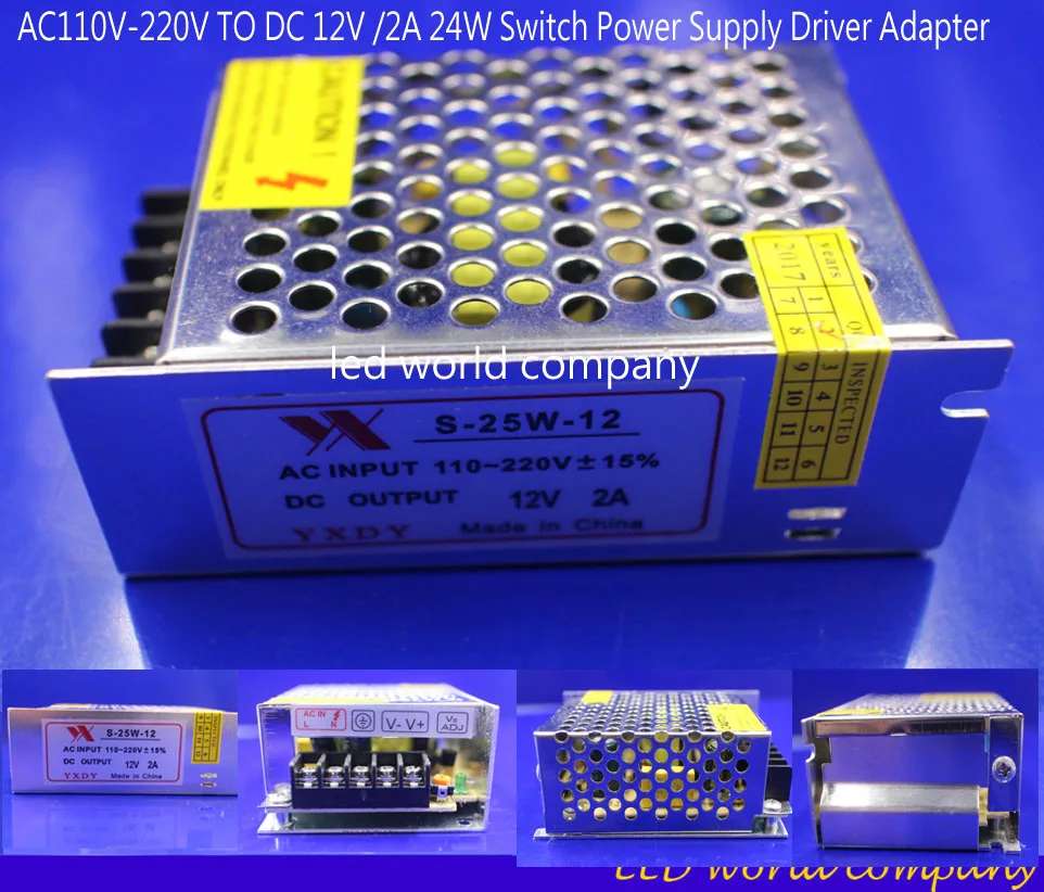 Прямая продажа с фабрики AC110V-220V DC 12 V/2A 24W переключатель питания Драйвер адаптер