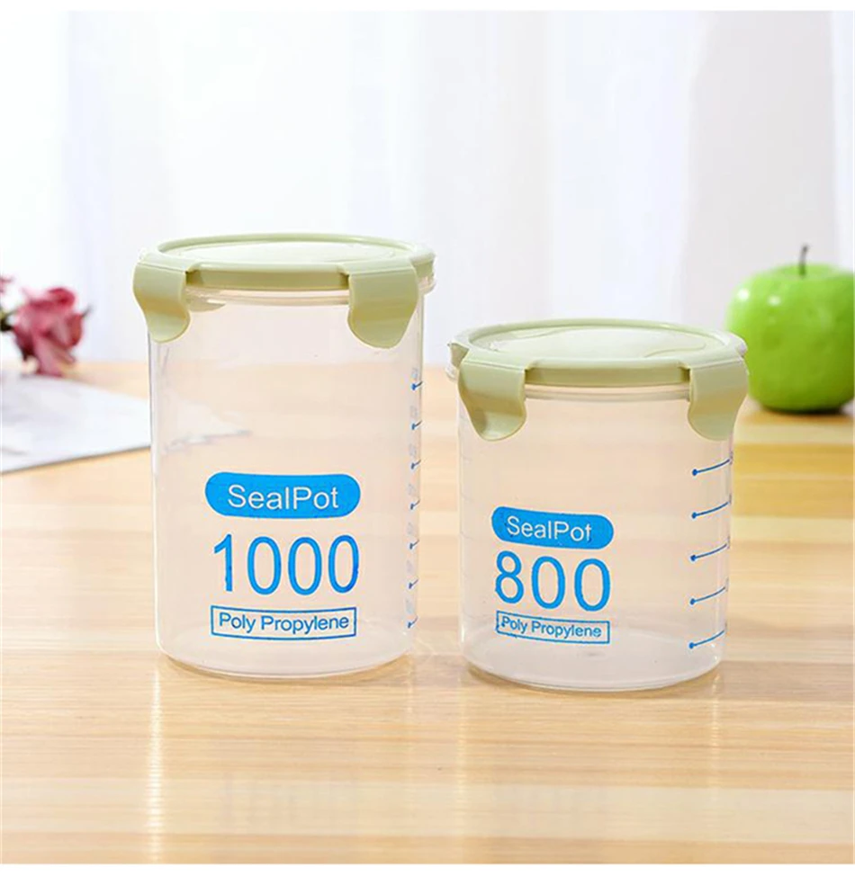 MICCK кухонные Герметичные банки для еды, консервационные банки для холодильника, кухонная коробка для хранения зерна, контейнер для свежих продуктов