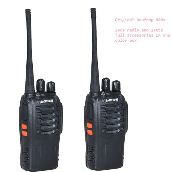2 шт. Новинка Портативная рация двухсторонняя рация UHF Ham радио HF трансивер Baofeng 888 для CB радиостанции Baofeng Bf-888s