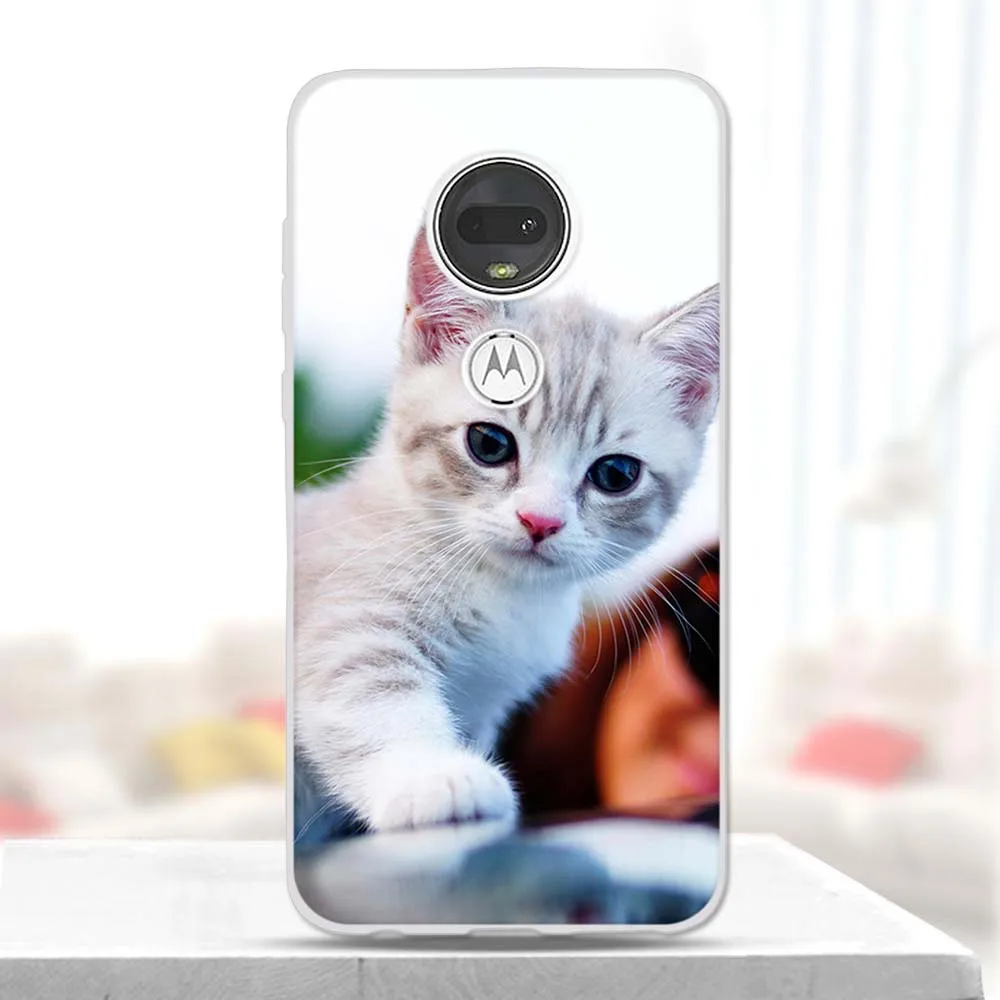 ТПУ силиконовый чехол для телефона Motorola Moto G7 Plus задняя крышка Чехлы Fundas защитный