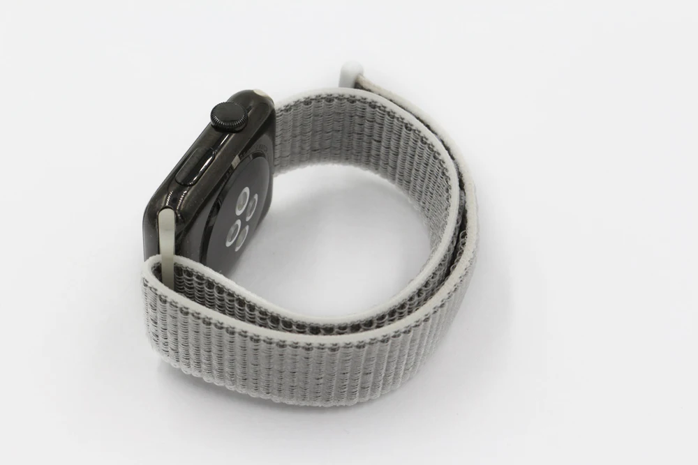 Спортивный ремешок URVOI для apple watch, серия 5, 4, 3, ремешок для iwatch, воздухопроницаемый, застежка-крючок, тканый нейлон, 40 мм, 44 мм