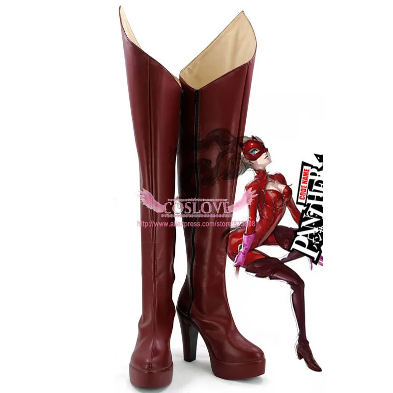 

Persona 5 Anne Takamaki Red Shoes Cosplay Boots Newest Custom Made For Hallowee Christmas CosplayLove