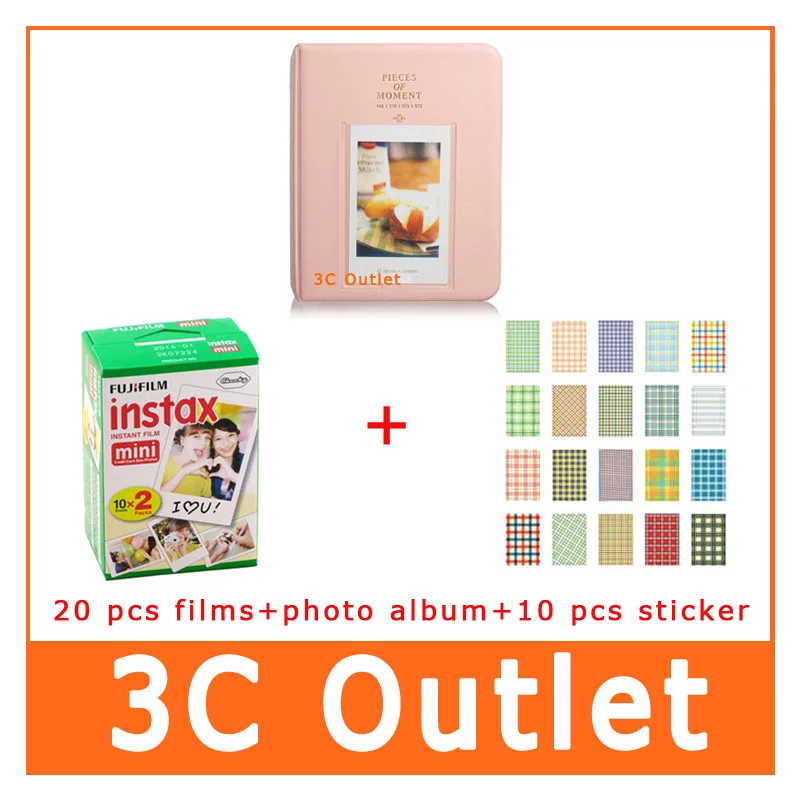 Фотобумага Fujifilm Instax Mini 8 для Fuji 50s 7s 90 25 Share SP 1 мгновенная камера + фотоальбом 10