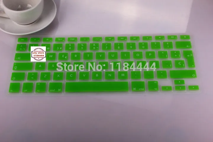 Европейская испанская буква клавиатура Обложка пленка для Macbook Pro Retina 13 15