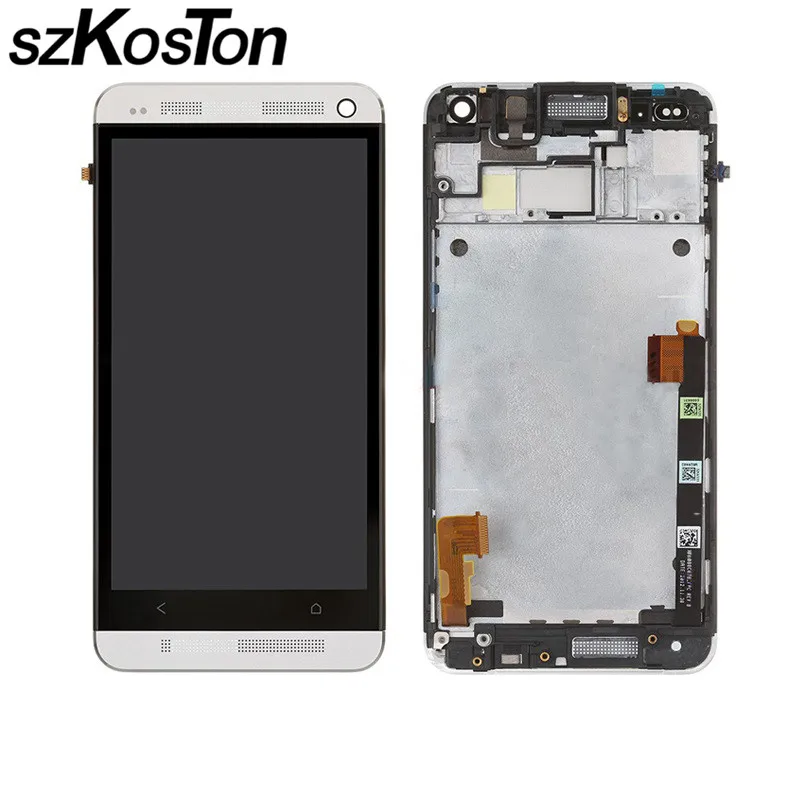 ЖК дисплей для HTC один m7 с Сенсорный экран планшета полный сборки + ободок Рамки