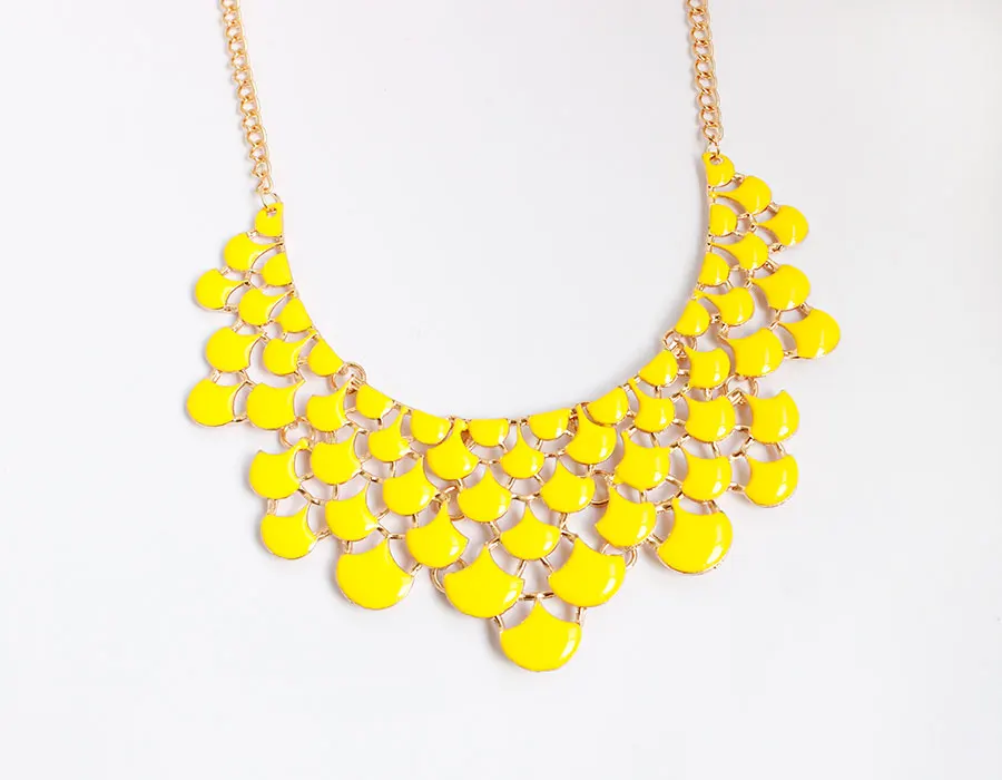 F &amp U различные цвета каплевидной масляной технологии ожерелье с подвеской в