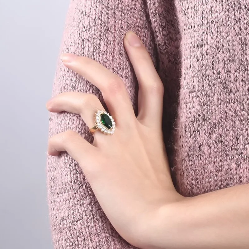 Женское Обручальное кольцо с фианитом в форме маркиза|wedding engagement ring|cz ringsengagement ring |