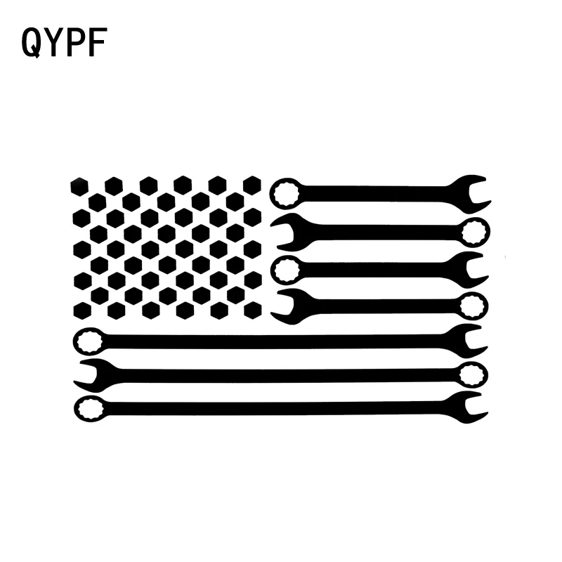 QYPF 16 см * 9 5 Американский флаг Ветеран персональный декоративный автомобильный