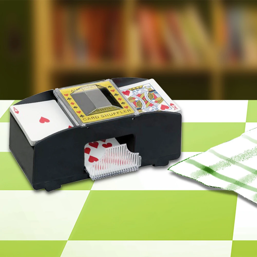 Настольная игра, покер, игральные карты, деревянный Электрический автоматический шаффлер, идеально подходит для моста или покера размером, игральные карты