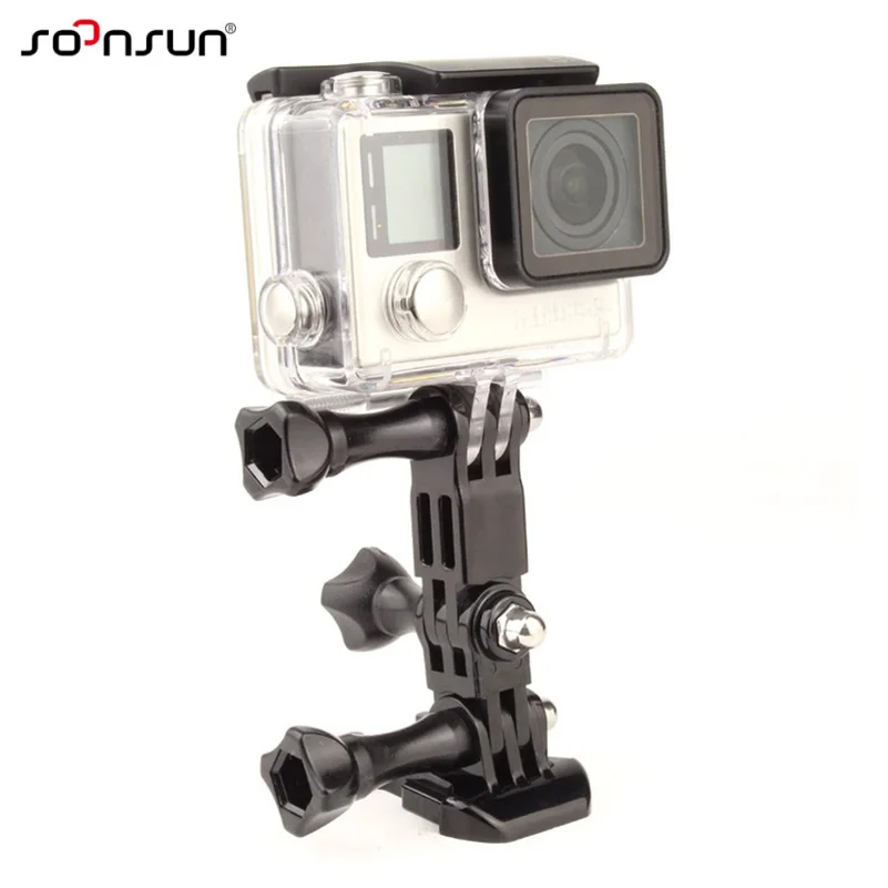 Изогнутый клейкий боковой адаптер SOONSUN для шлема GoPro Hero 7 6 5 4 SJCAM Xiaomi Yi аксессуары|for