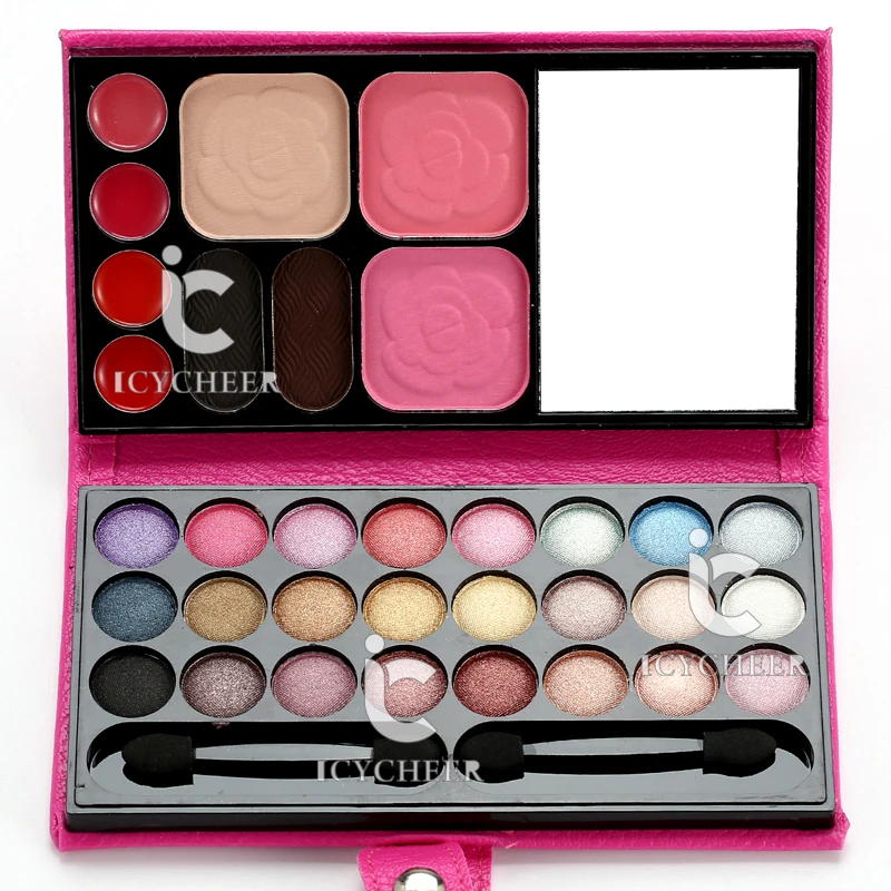 33 Colors Makeup Eyeshadow Palette With Case Foundation Eyebrow Powder Lipgloss | Eye Shadow