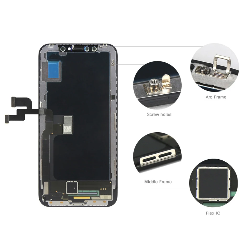 AAA + OLED TFT LCD для iphone X XS XR Xs Max Замена экрана 3D Touch 10 Xr мягкий жесткий ЖК дисплей в