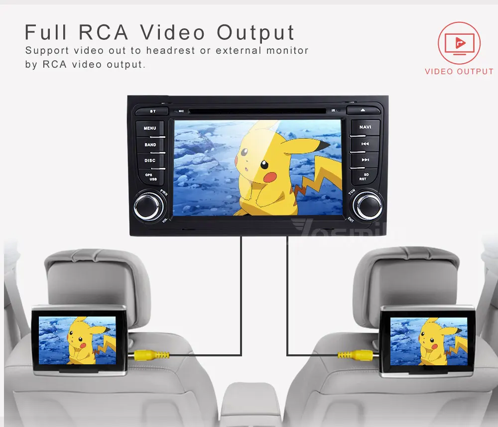 Josmile Авторадио 2 Din Android 8,1 автомобильный dvd-плеер для Audi A4 B8 S4 B6 B7 RS4 8E 8H B9 Seat Exeo 2002-2008 gps Навигация Аудио