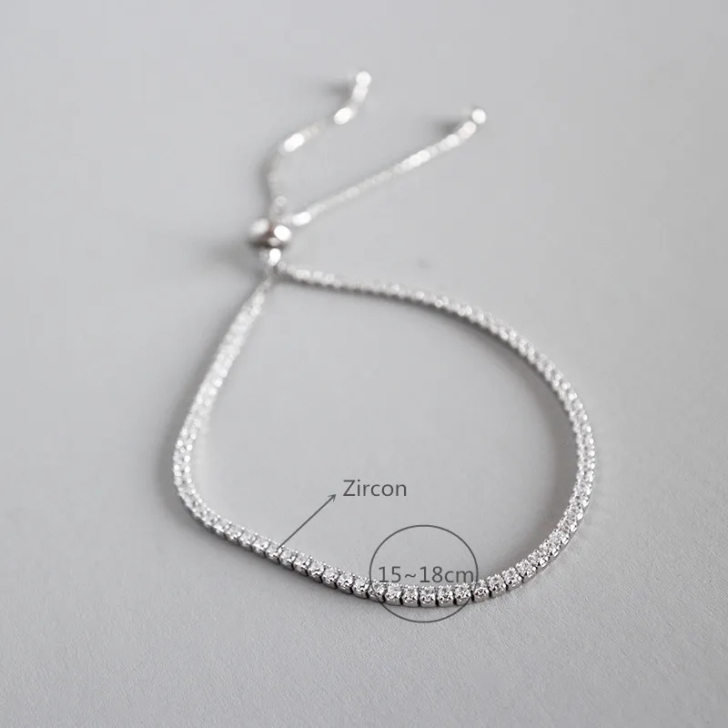 Flyleaf 925 Sterling Silver Bracelets For Women Cubic Zirconia Double Layer Ball Simple Fashion Fine Jewelry &amp Bangles | Украшения и