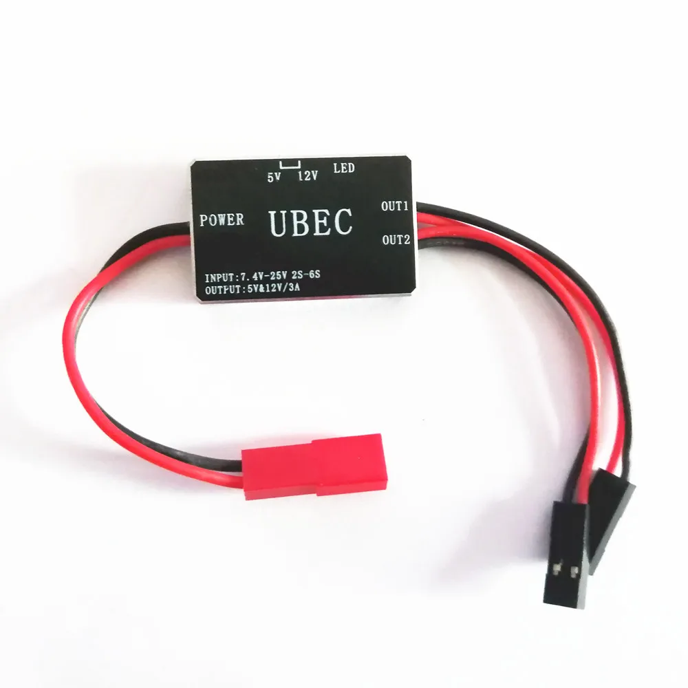 High Quality 5V&amp12V 3A UBEC Support 2-6S/3-6S Lipo Battery Fully Shielded Anti-interference Voltage Stabilizer | Игрушки и хобби
