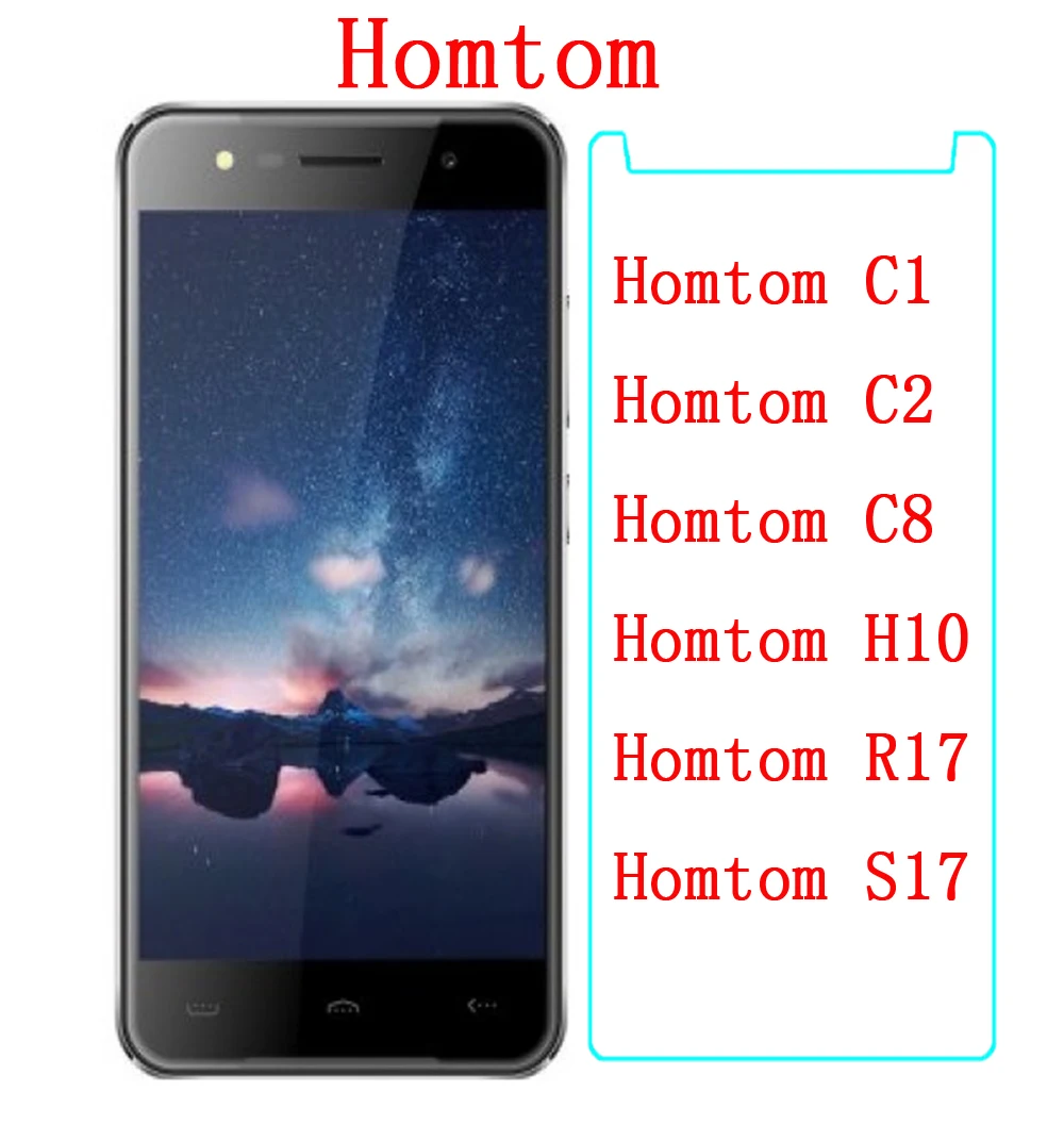 Высококачественное Закаленное стекло для Homtom C1 C2 C8 H10 R17 S17 защита экрана 9H