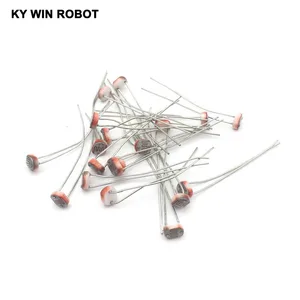 Фоторезистор 20 шт.лот 5516 LDR 5 мм, фоторезистор, оптовая и розничная продажа, Фотопроводящий резистор для arduino