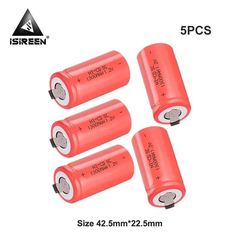 DIY 3,6 V 4,8 V 6V 7,2 V 9,6 V 10,8 V 1300 V аккумуляторные батареи 1,2 mAh Subc Ni CD V перезаряжаемые SC Ni-CD батареи аккумулятор электрический