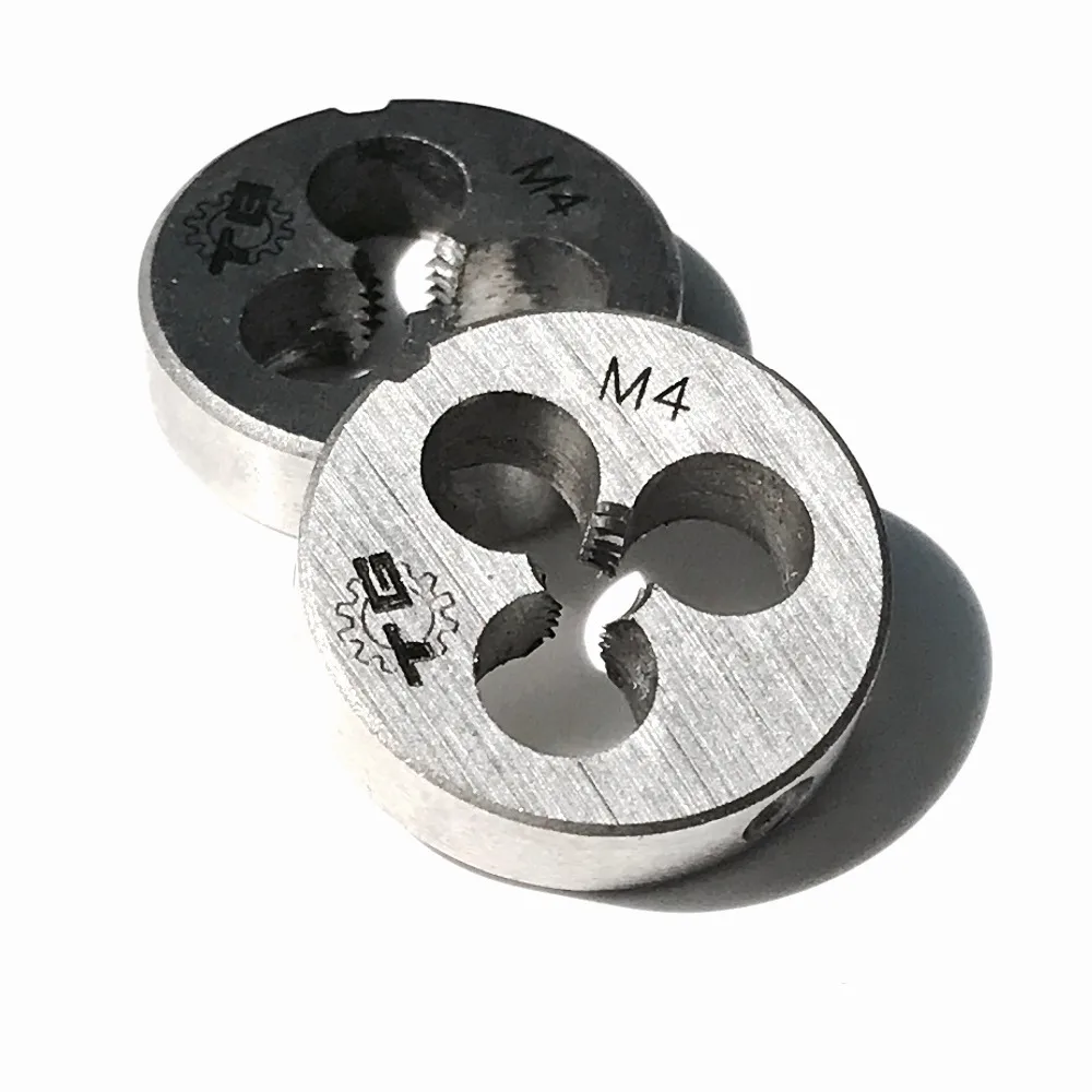 Free shipping of 2pcs metric standard dies M4 *0.5/0.7 mm OD 20MM threading Tools Lathe Model Engineer Thread Maker 4 x 0.7mm |