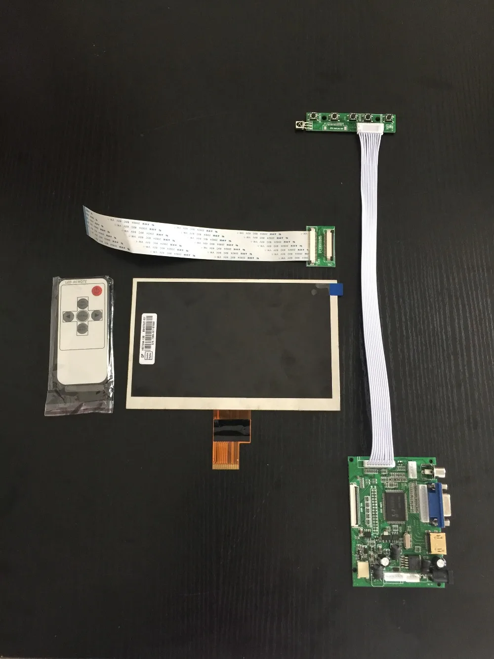 Raspberry Pi 3 Дисплей 7 дюймов 1024X600 ЖК-дисплей монитор панель для Модель B +/2B Pcduino Banana |
