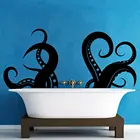 Zee dier gigantische octopus tentakels Виниловая аппликация muur marine stijl badkamer decoratie beweegbare kunst muurschildering YS06