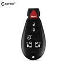 Пульт дистанционного управления KEYYOU, 5 + 1, 6 кнопок, для Jeep foмене Dodge Chrysler Town  Country, маленький брелок для ключей, чехол для автомобиля