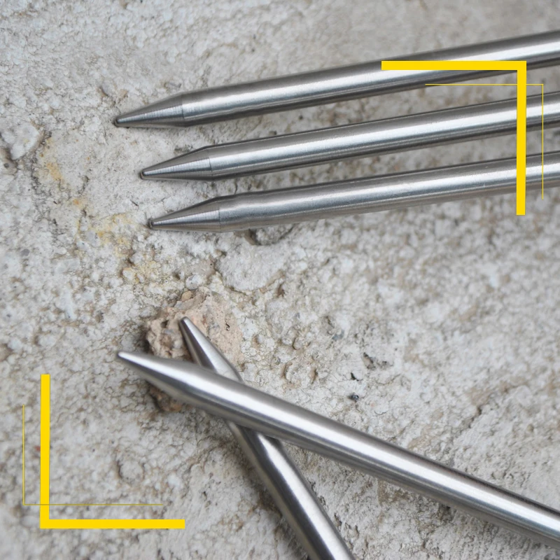 

6pcs Titanium Tent Stake Ti Tent Nail Titanium Spike Plus Outdoor Camping Super Brave Warrior 6mm Titanium Tent Peg