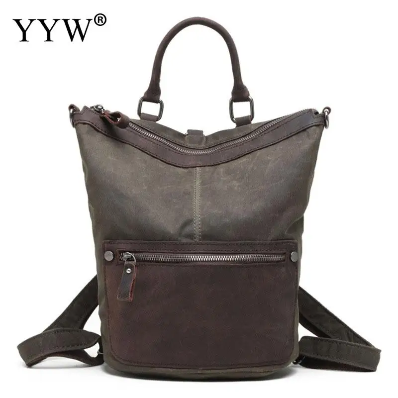 

Polyester Backpack Supplies For Men Vintage School Bag For Teenager Waterproof Patchwork Travel Backpack Top Handle Hand Bags