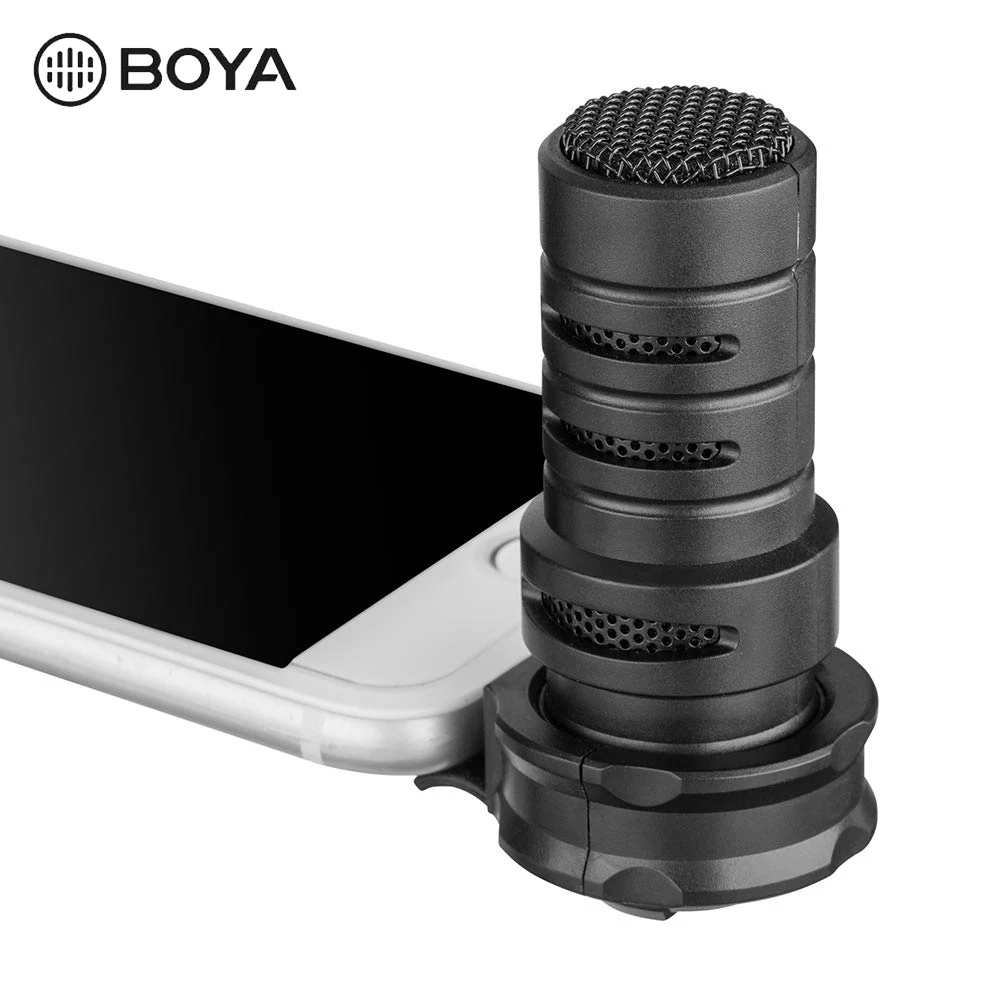 BOYA By-A7H микрофон 3,5 мм разъем Микрофон для телефона Цифровой Стерео конденсаторный Мобильный Телефон Запись микрофон порт Запись интервью F