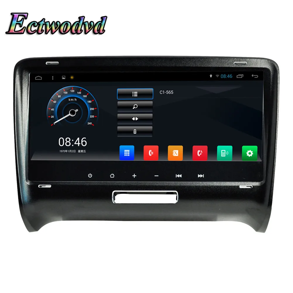 Ectwodvd 8 дюймов четырехъядерный Android 7 1 автомобильный DVD gps Навигатор Радио для Audi TT