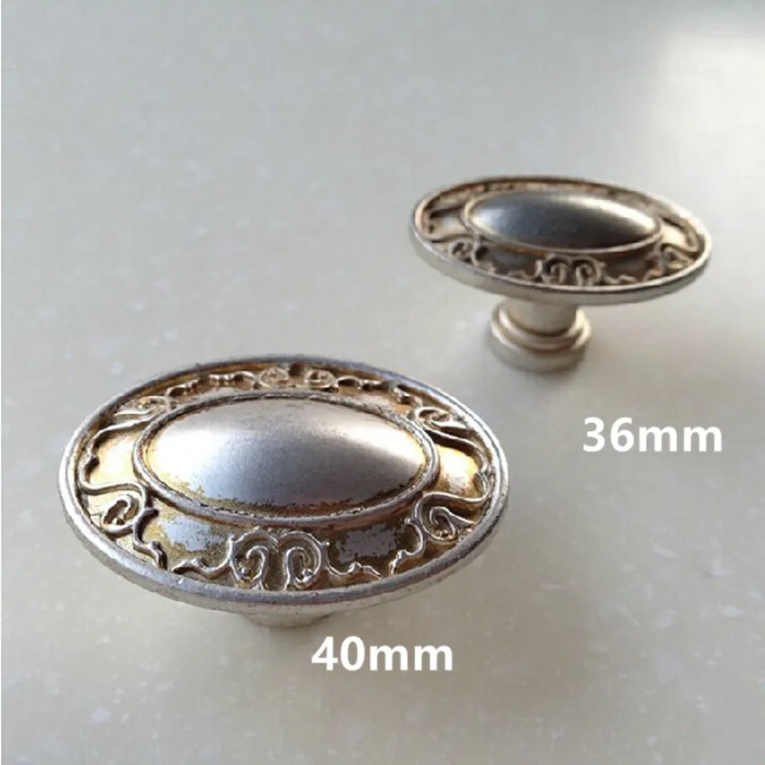 Винтажная Серебряная ручка ящика для шкафа античный серебряный комод кухонный