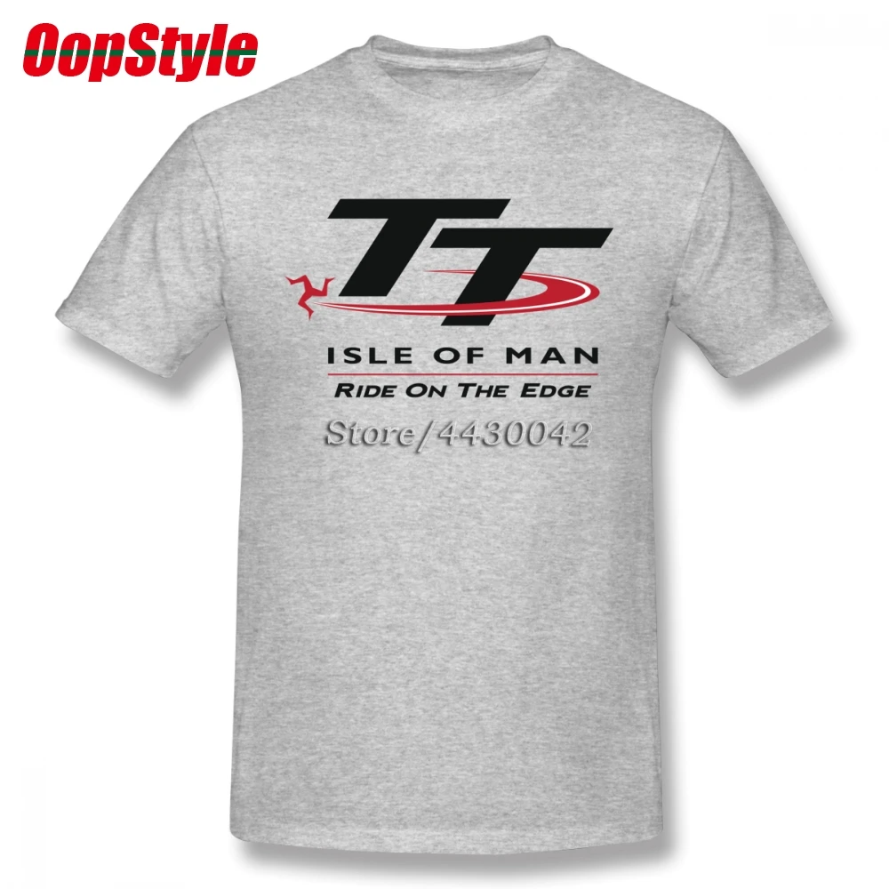 Футболка с логотипом TT Isle Of Man Ride On The Edge для мужчин Прямая поставка хлопковая